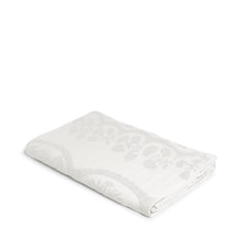 Load image into Gallery viewer, EMBROIDERED LINEN THROW | WHITE ON WHITE
