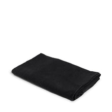 Load image into Gallery viewer, EMBROIDERED LINEN THROW | BLACK ON BLACK