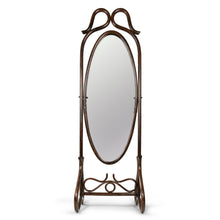 Load image into Gallery viewer, VINTAGE RATTAN DRESSING MIRROR