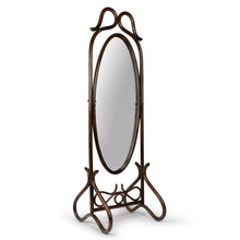 Load image into Gallery viewer, VINTAGE RATTAN DRESSING MIRROR