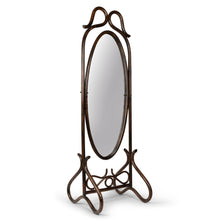 Load image into Gallery viewer, VINTAGE RATTAN DRESSING MIRROR
